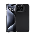 Apple iPhone 15 Pro Max Case M-safe Charging Feature 600D Zore Krek Carbon with Stand Cover