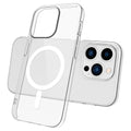 Apple iPhone 15 Pro Max Kılıf Zore M-safe Şarj Özellikli Şeffaf Tek Kamera Çerçeveli Porto Kapak