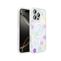 Apple iPhone 16 Pro Max Kılıf M-Safe Şarj Özellikli Şeffaf Zore Folk Sert Kapak