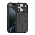 Apple iPhone 17 Pro Max Kılıf Mat Arka Yüzey Wireless Şarj Özellikli Zore Flet M-safe Kapak