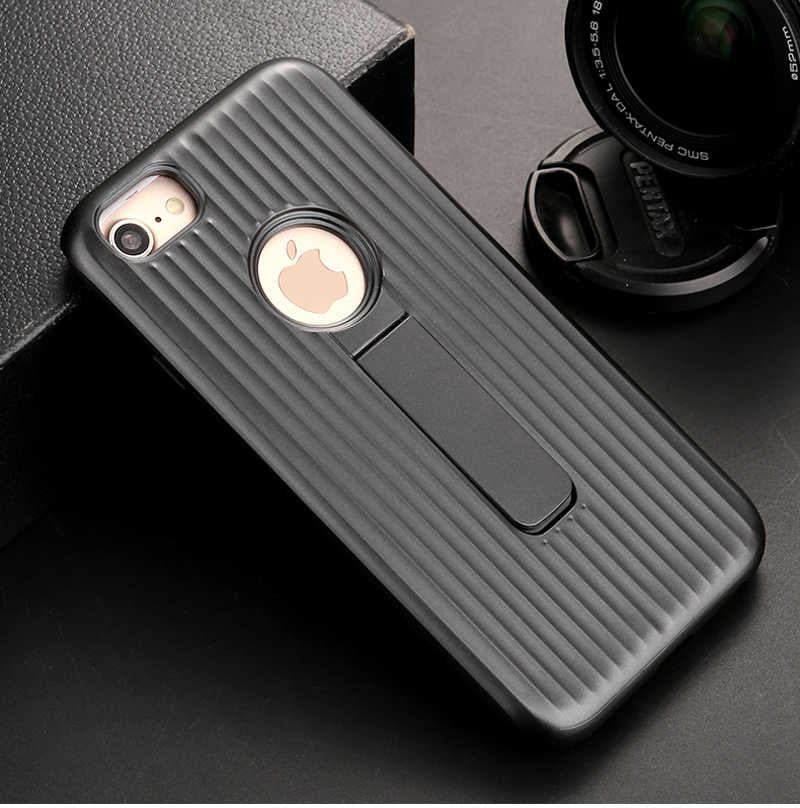 Apple iPhone 6 Case Zore Wave Stand Magnetic Cover