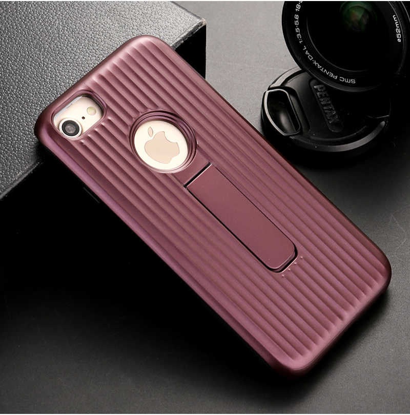 Apple iPhone 6 Case Zore Wave Stand Magnetic Cover