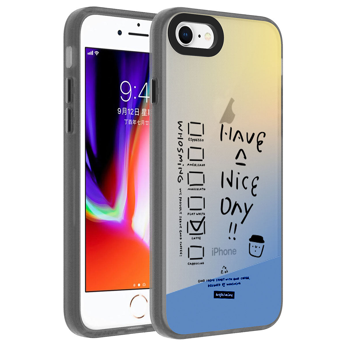 Apple iPhone SE 2020 Kılıf Desenli Zore Dragon Sert Kapak