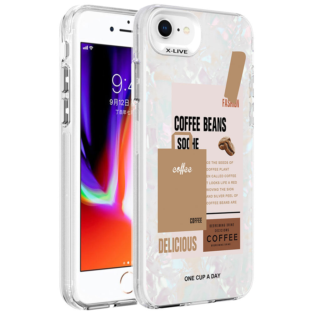 Apple iPhone SE 2020 Kılıf Mermer Desenli Zore Marbello Kapak
