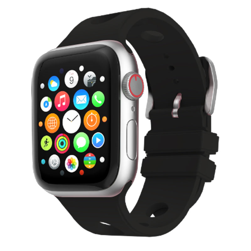 Apple Watch 10 46mm Delikli Tasarım Zore KRD-147 Silikon Kordon