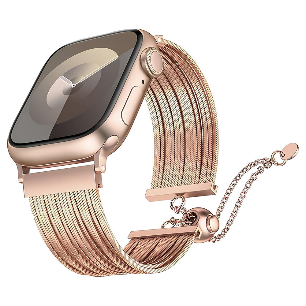 Apple Watch 38mm Zore KRD-137 Metal Hasır Kordon