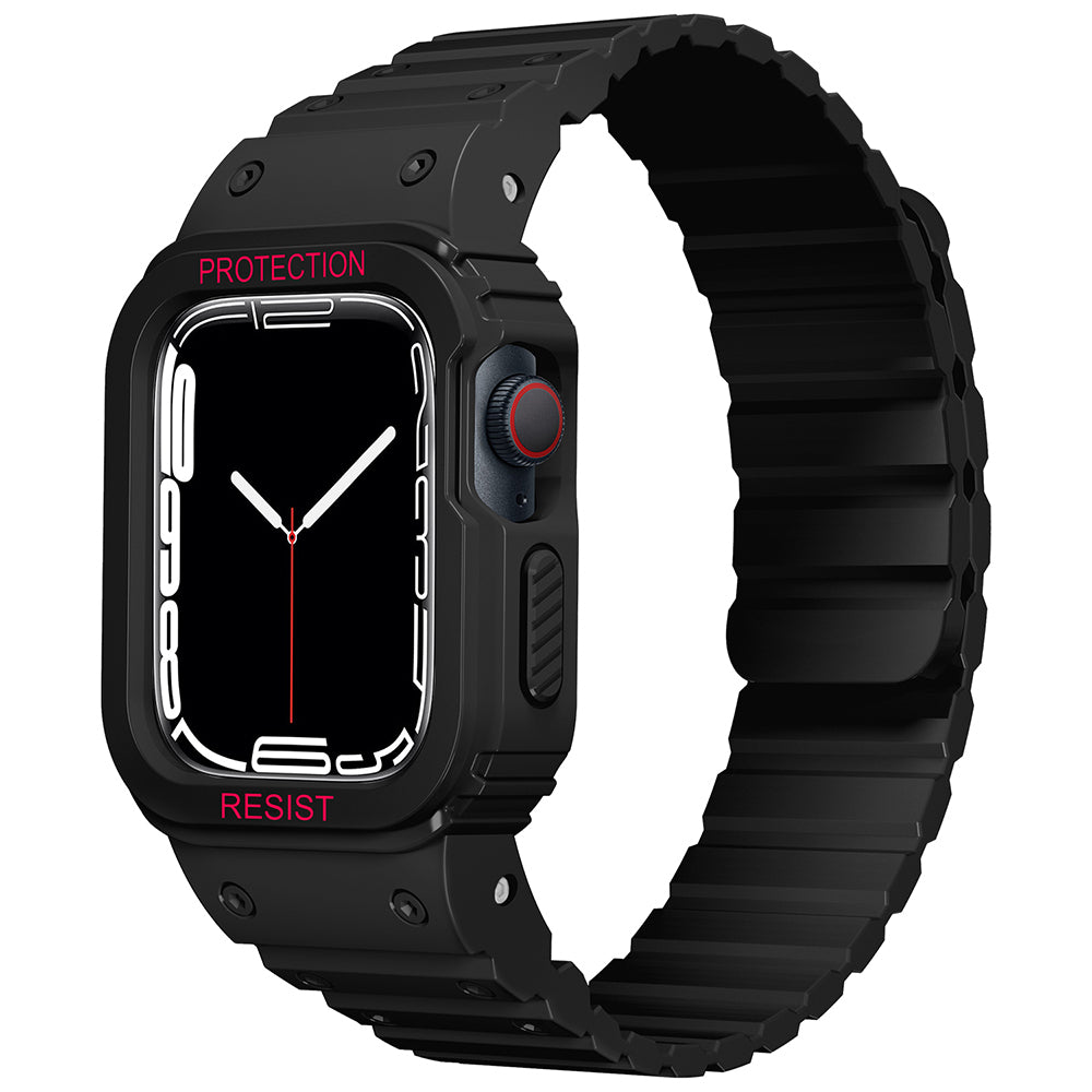 Apple Watch 40mm Zore KRD-142 Airbag Tasarımlı Kasa Koruyuculu Silikon Kordon