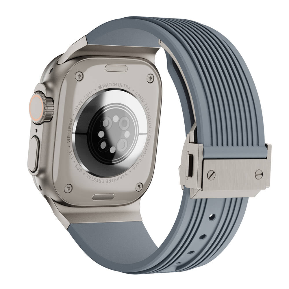 Apple Watch 44mm Zore KRD-113 Spor Görünümlü Silikon Kordon