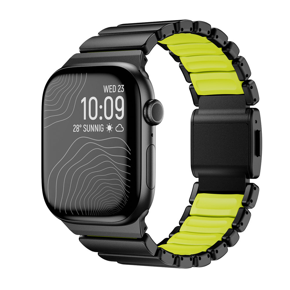 Apple Watch 44mm Zore KRD-151 Metal Silikon Kordon