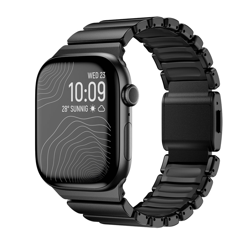 Apple Watch 44mm Zore KRD-152 Titanyum Silikon Kordon