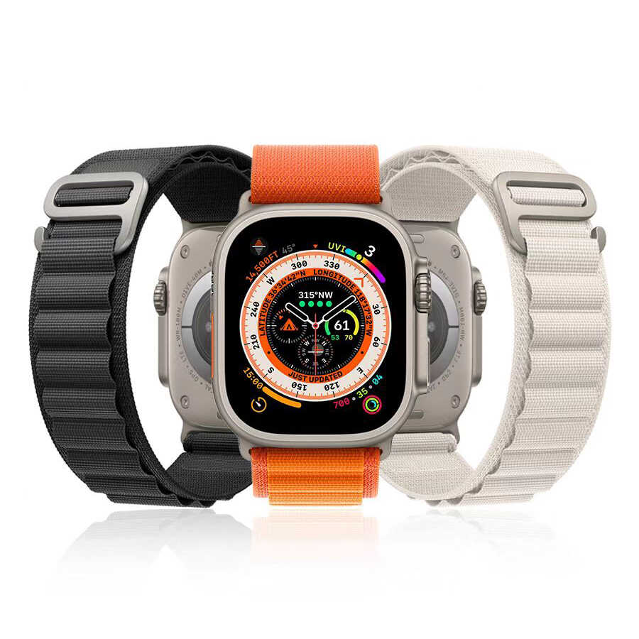 Apple Watch 7 45mm Zore KRD-74 Hasır Kordon