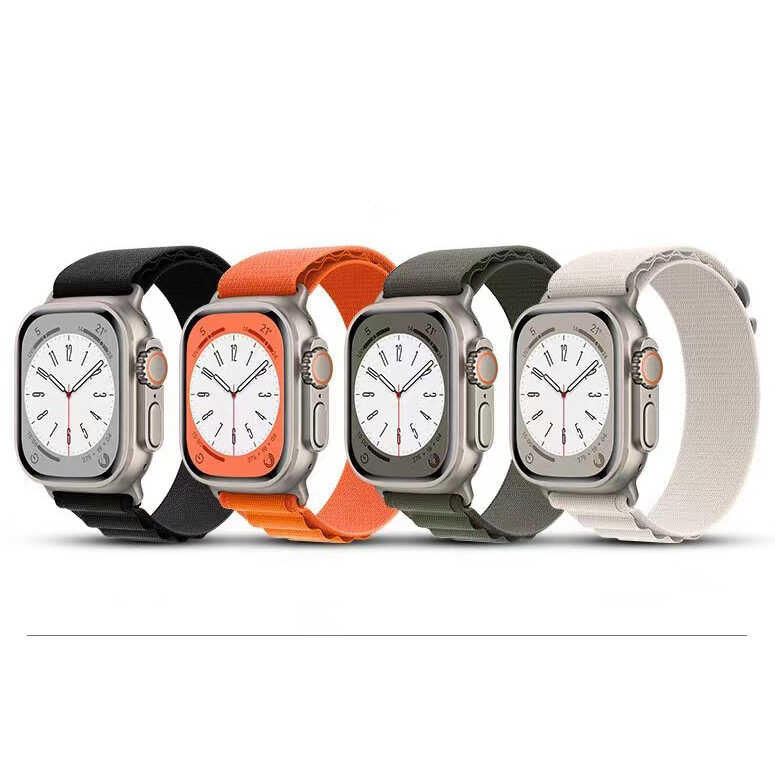 Apple Watch Ultra 49mm Zore KRD-74 Hasır Kordon