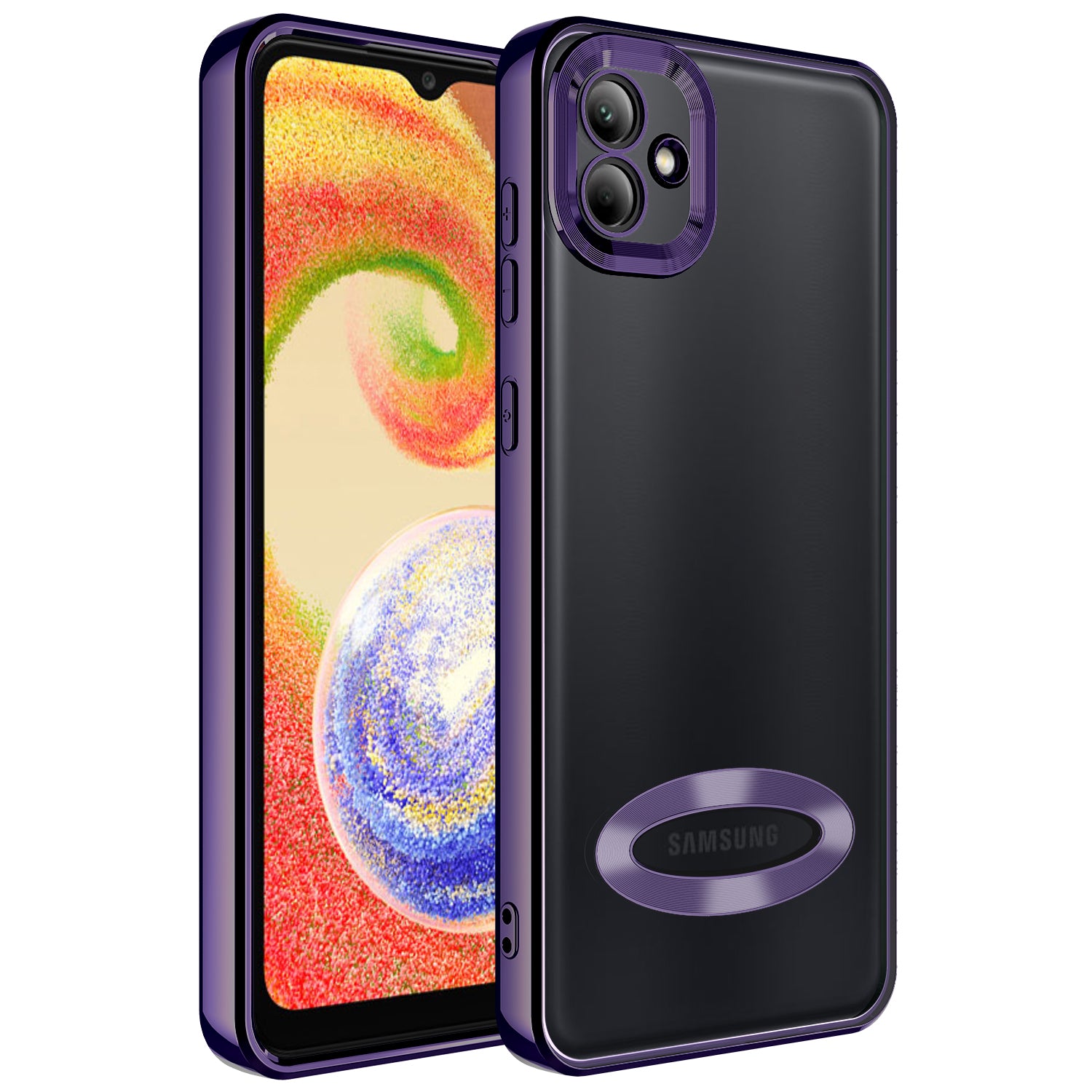 Galaxy A04 Kılıf Kamera Korumalı Logo Gösteren Zore Omega Kapak