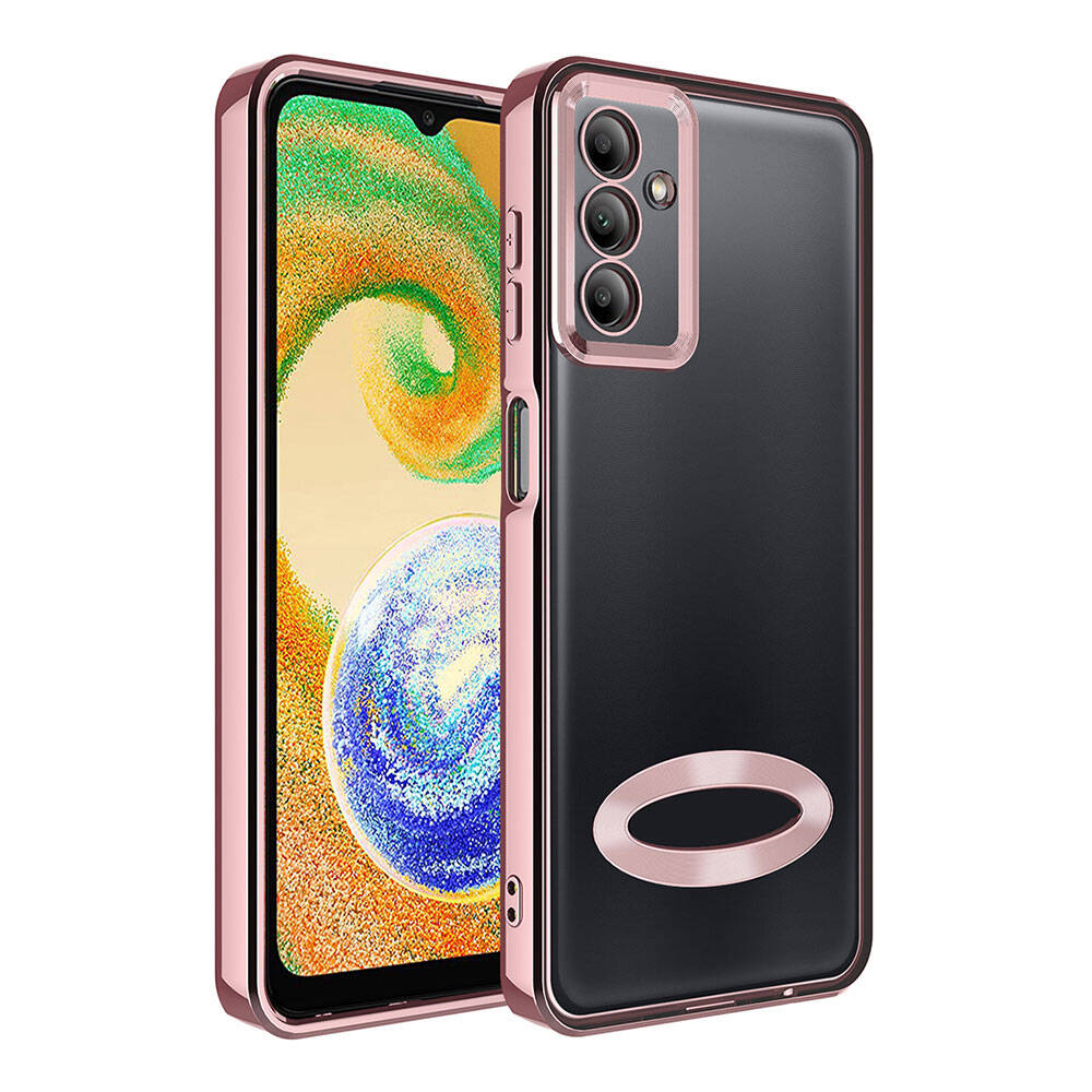 Galaxy A05S Kılıf Kamera Korumalı Logo Gösteren Zore Omega Kapak