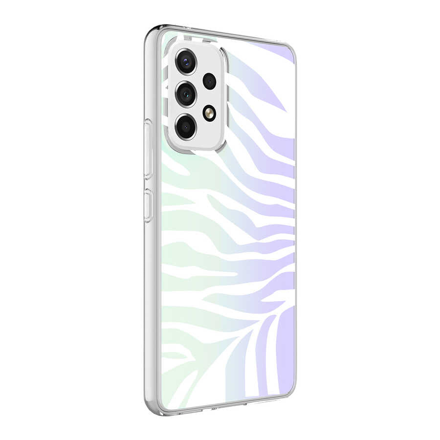 Galaxy A13 4G Kılıf Zore M-Blue Desenli Kapak