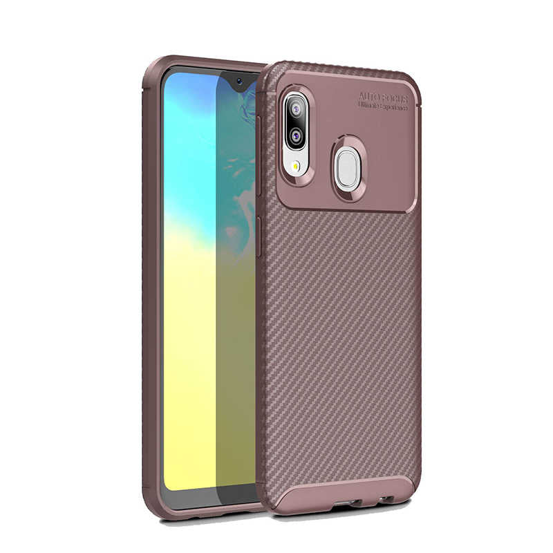 Galaxy A20E Case Zore Black Silicone Cover