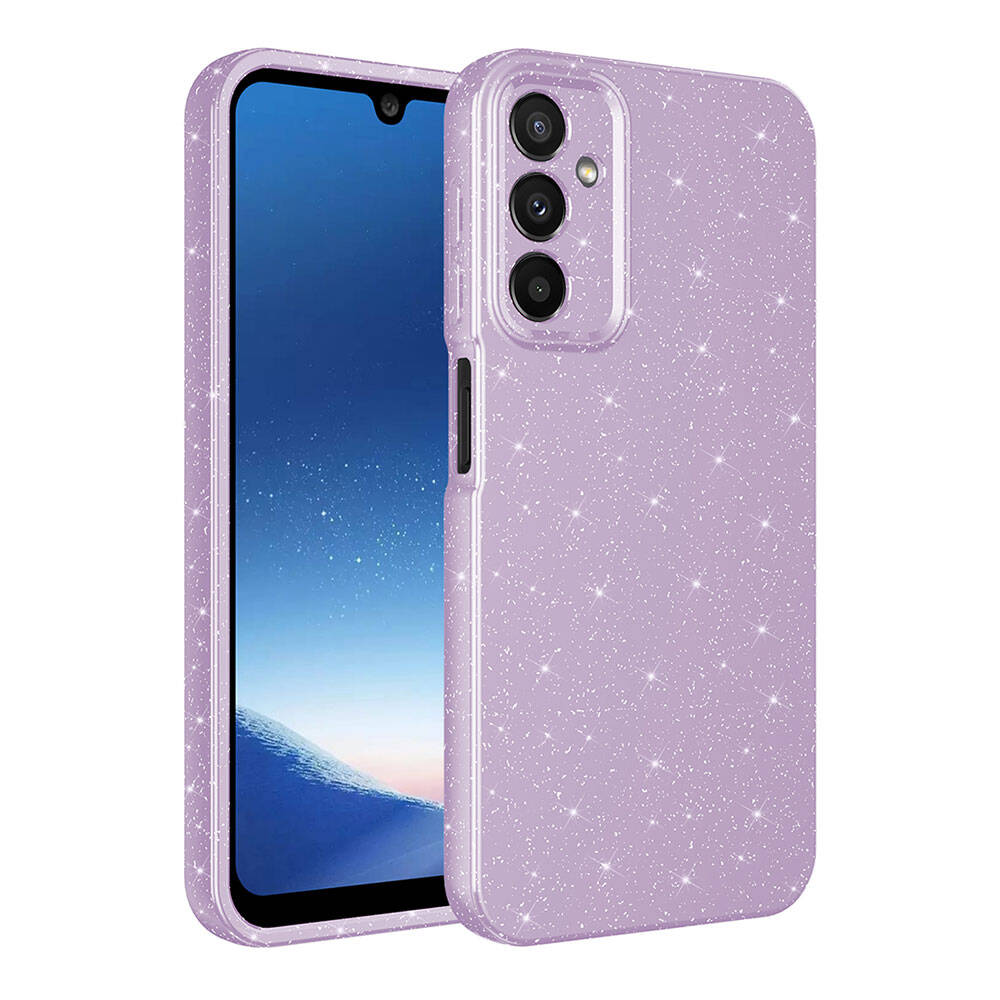 Galaxy A25 Kılıf Kamera Korumalı Simli Lüks Zore Koton Kapak