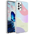 Galaxy A33 5G Kılıf Airbag Kenarlı Renkli Desenli Silikon Zore Elegans Kapak