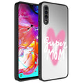 Galaxy A50 Case Mirrored Pattern Camera Protected Glossy Zore Mirror Cover