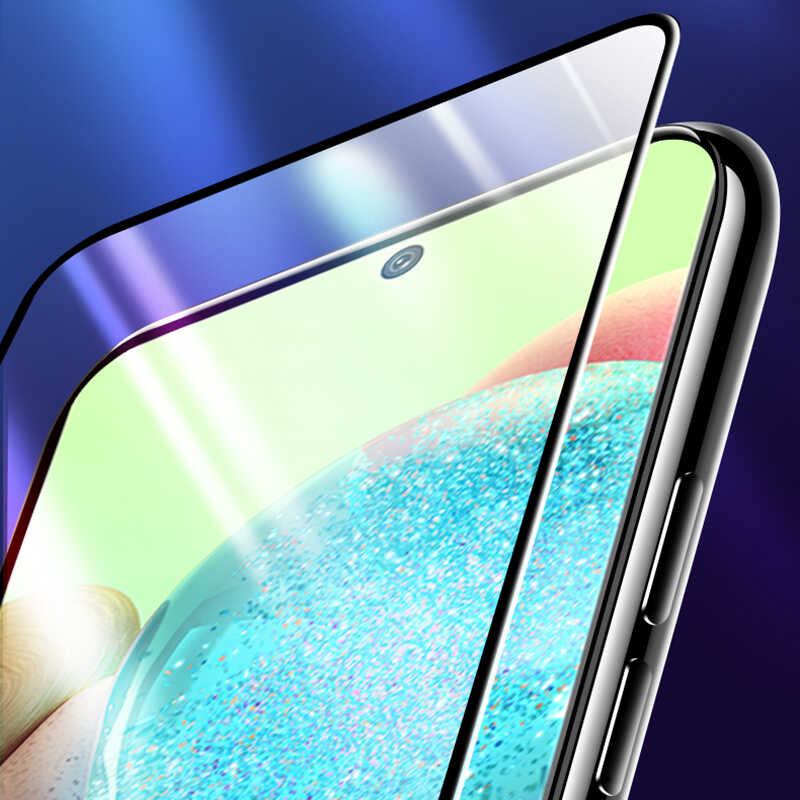 Galaxy A72 Zore Kenarları Kırılmaya Dayanıklı Cam Ekran Koruyucu