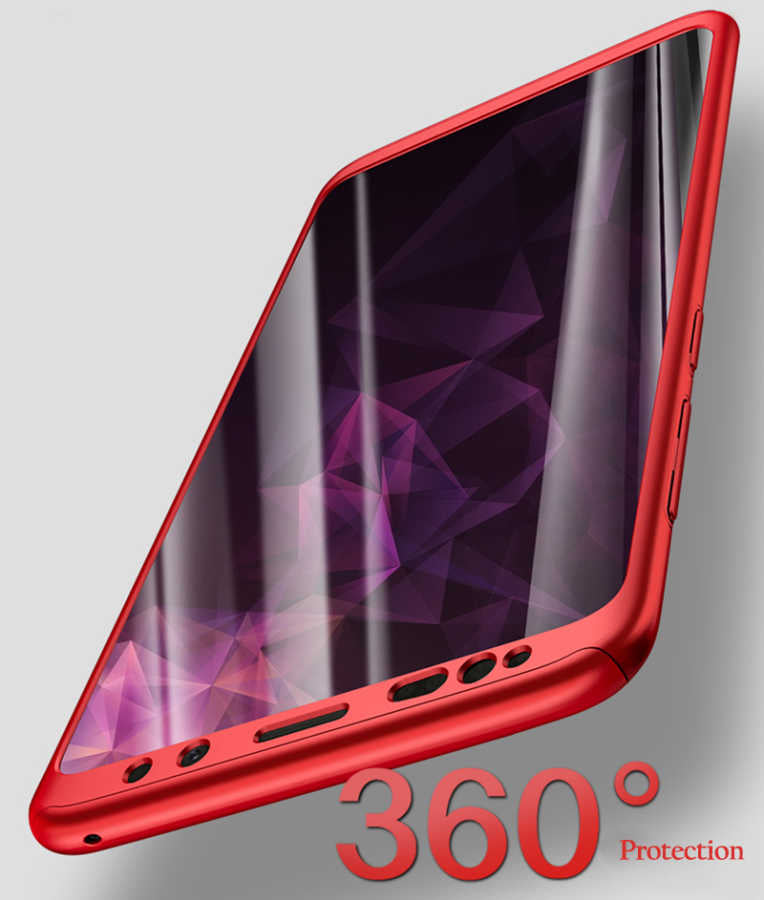 Galaxy A8 2018 Kılıf Zore 360 3 Parçalı Rubber Kapak