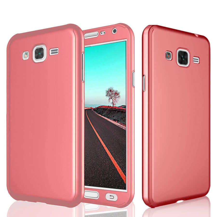 Galaxy J7 Core Kılıf Zore 360 3 Parçalı Rubber Kapak