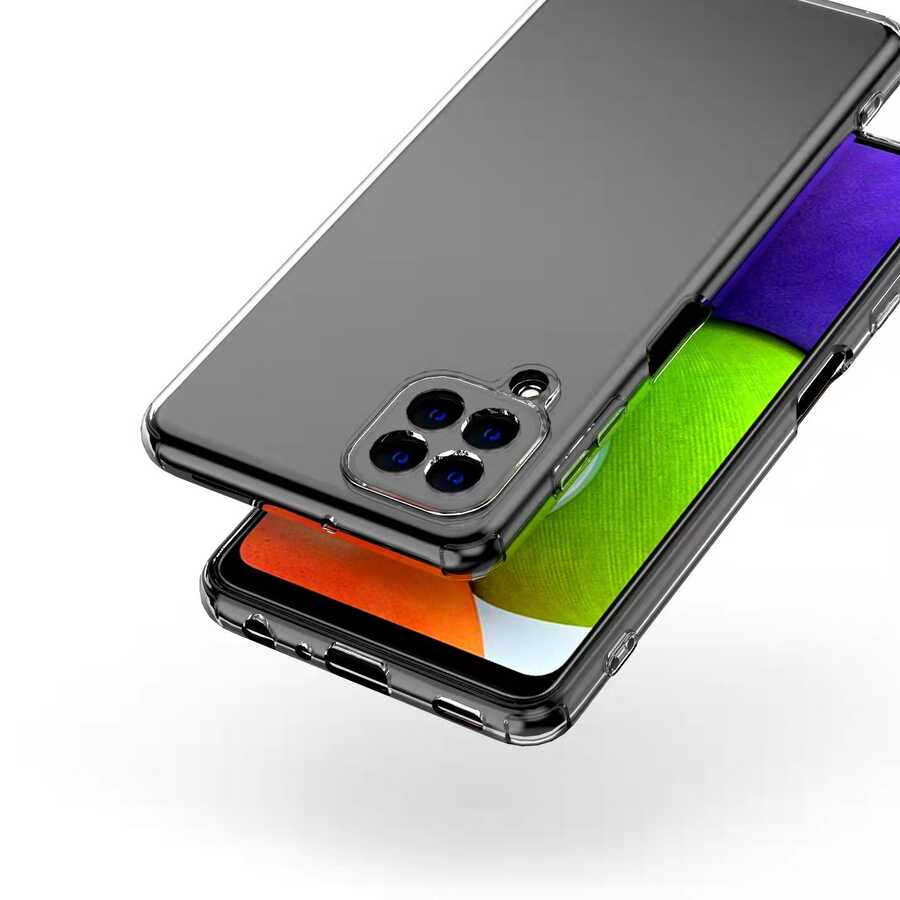 Galaxy M22 Kılıf Zore Kamera Korumalı Süper Silikon Kapak