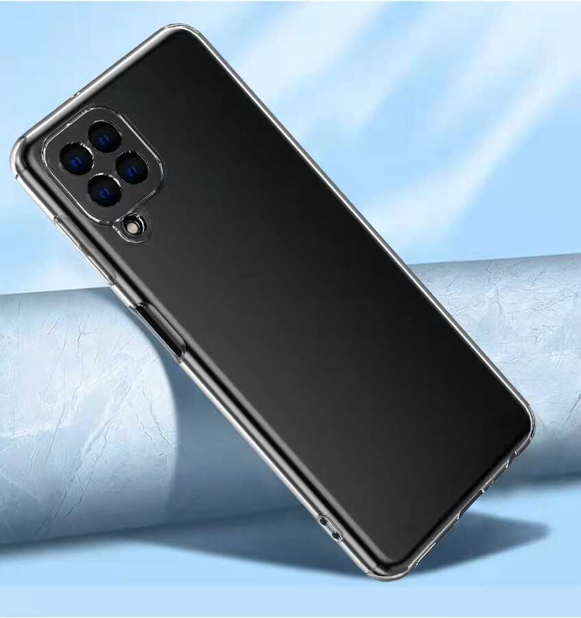 Galaxy M22 Kılıf Zore Kamera Korumalı Süper Silikon Kapak