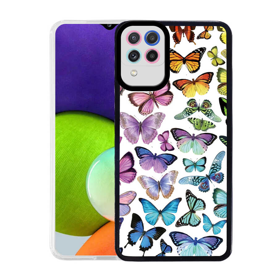 Galaxy M32 Kılıf Zore M-Fit Desenli Kapak