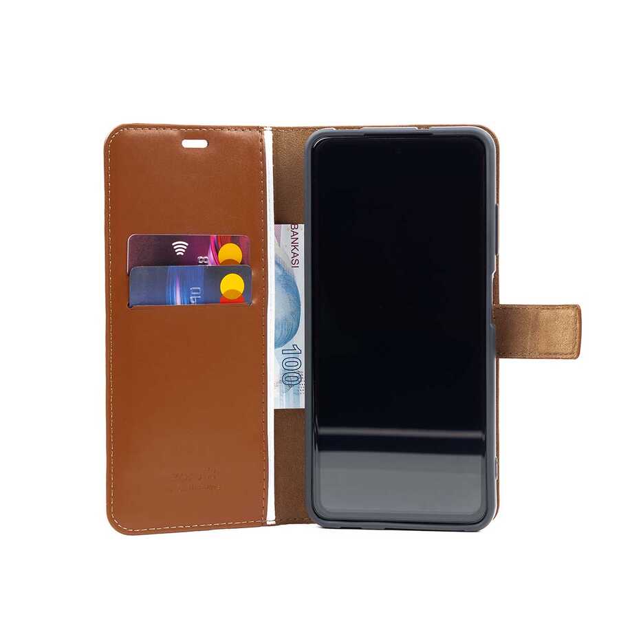 Galaxy M33 Kılıf Zore Kar Deluxe Kapaklı Kılıf