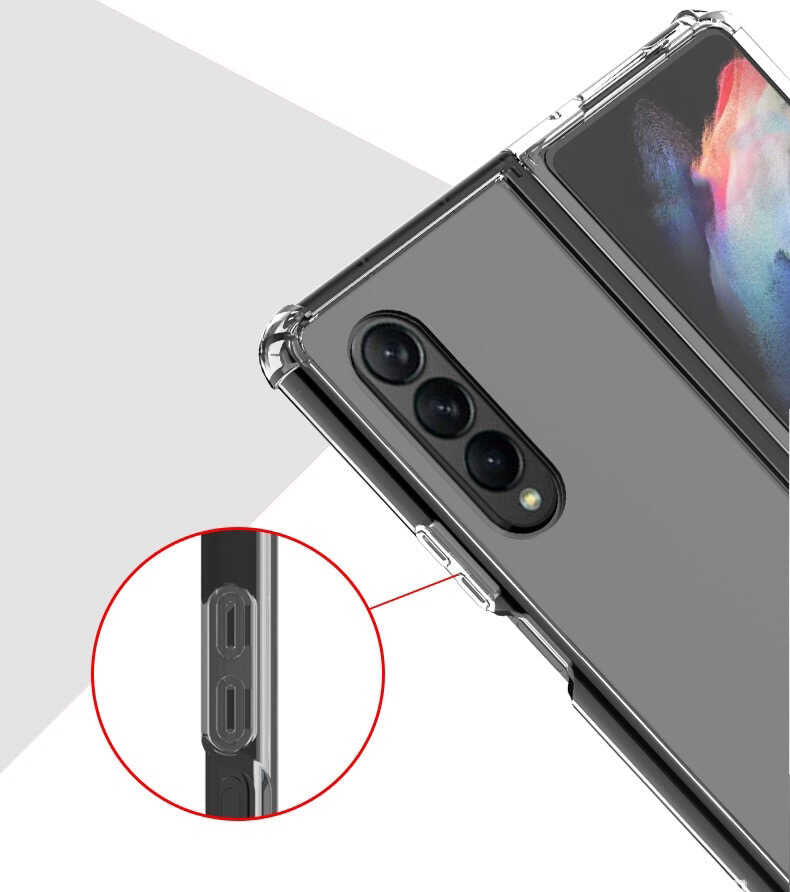 Galaxy Z Fold 3 Kılıf Zore Nitro Anti Shock Silikon