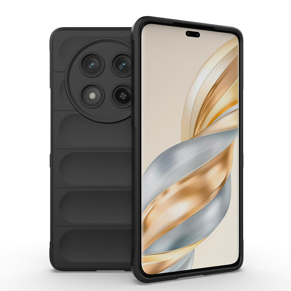Honor Magic 7 Lite Kılıf Esnek TPU Oyuklu Arka Yüzey Tasarımlı Zore Etnik Silikon Kapak