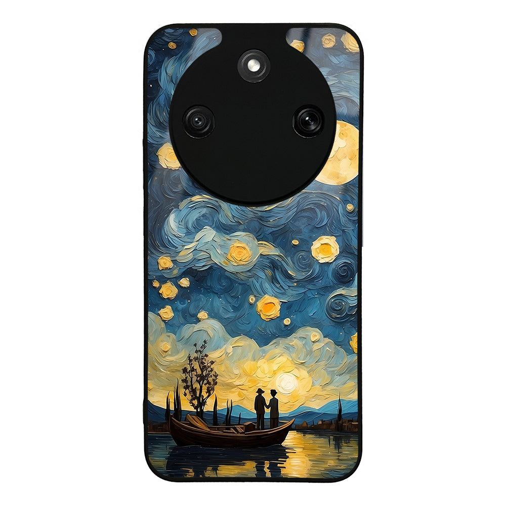 Honor Magic 8 Lite 5G Kılıf Kamera Korumalı Desenli Zore Lusi Kapak