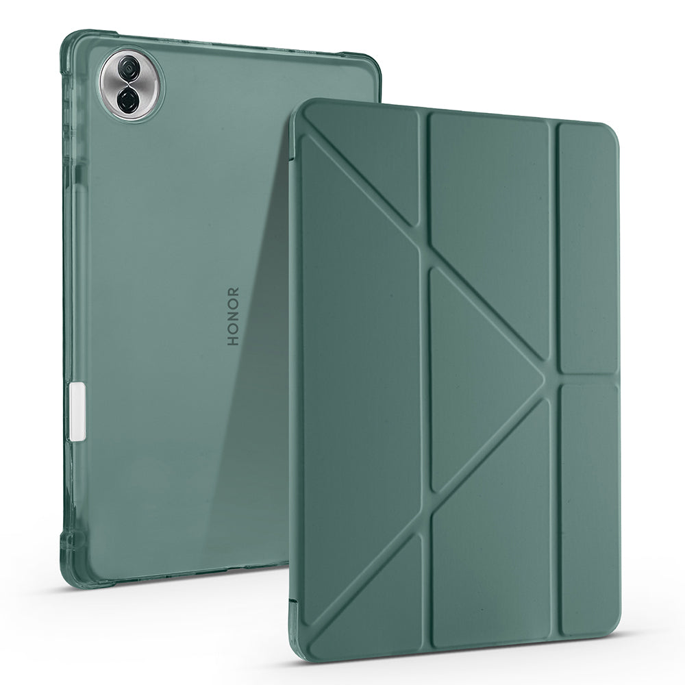 Honor Pad 10 12.1 Kılıf Zore Tri Folding Kalem Bölmeli Standlı Kılıf