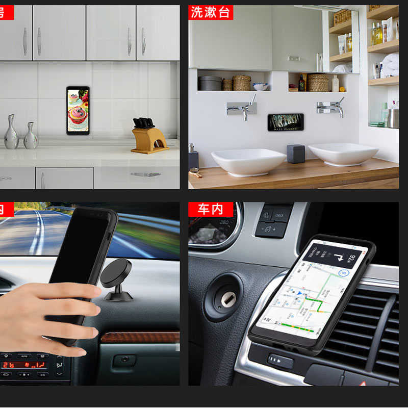 Huawei P Smart Kılıf Zore Wave Standlı Mıknatıslı Kapak