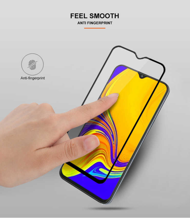 Huawei P30 Lite Zore Kenarları Kırılmaya Dayanıklı Cam Ekran Koruyucu