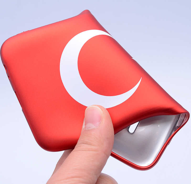 Huawei Y7 2018 Kılıf Zore Bayrak Silikon