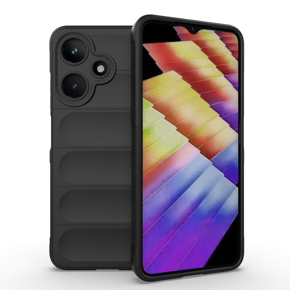 İnfinix Hot 30i Kılıf Esnek TPU Oyuklu Arka Yüzey Tasarımlı Zore Etnik Silikon Kapak