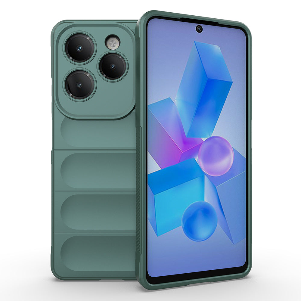 İnfinix Hot 40 Kılıf Esnek TPU Oyuklu Arka Yüzey Tasarımlı Zore Etnik Silikon Kapak