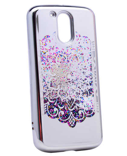 Lenovo Moto G4 Case Zore Laser Floral Liquid Silicone