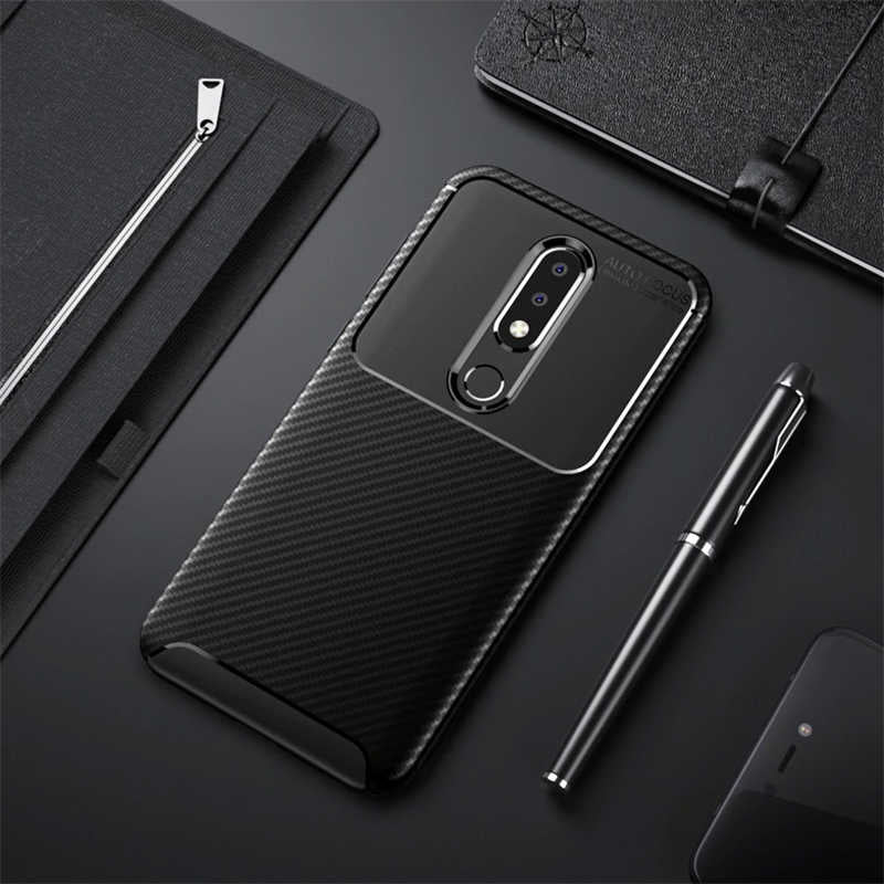 Nokia 5.1 Plus Case Zore Negro Silicone Cover