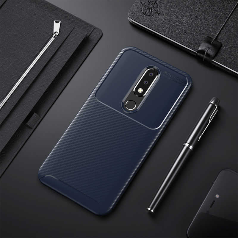 Nokia 5.1 Plus Case Zore Negro Silicone Cover