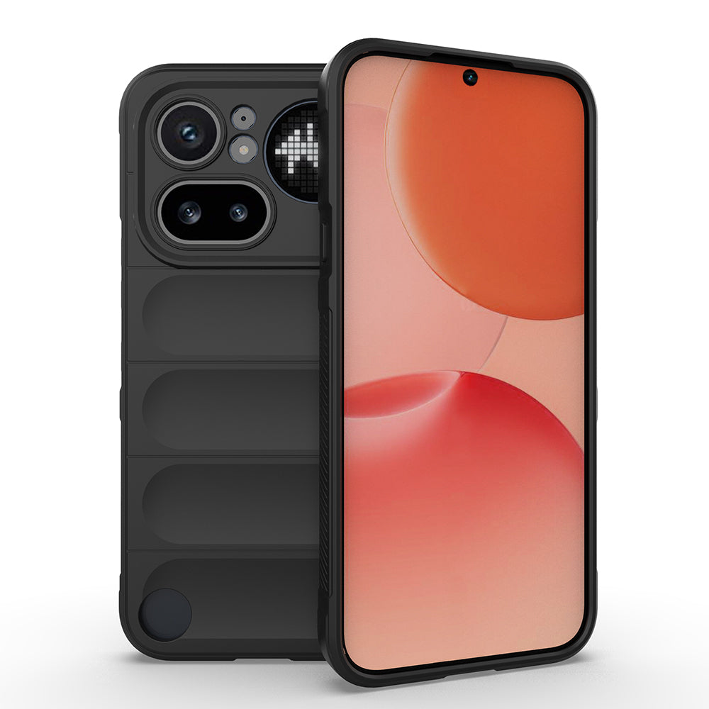 Nothing Phone 4A Pro Kılıf Esnek TPU Oyuklu Arka Yüzey Tasarımlı Zore Etnik Silikon Kapak