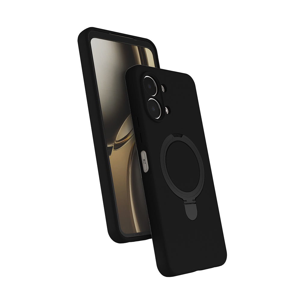 Oppo A6 Pro Kılıf M-safe Şarj Özellikli Standlı Zore Samara Kapak