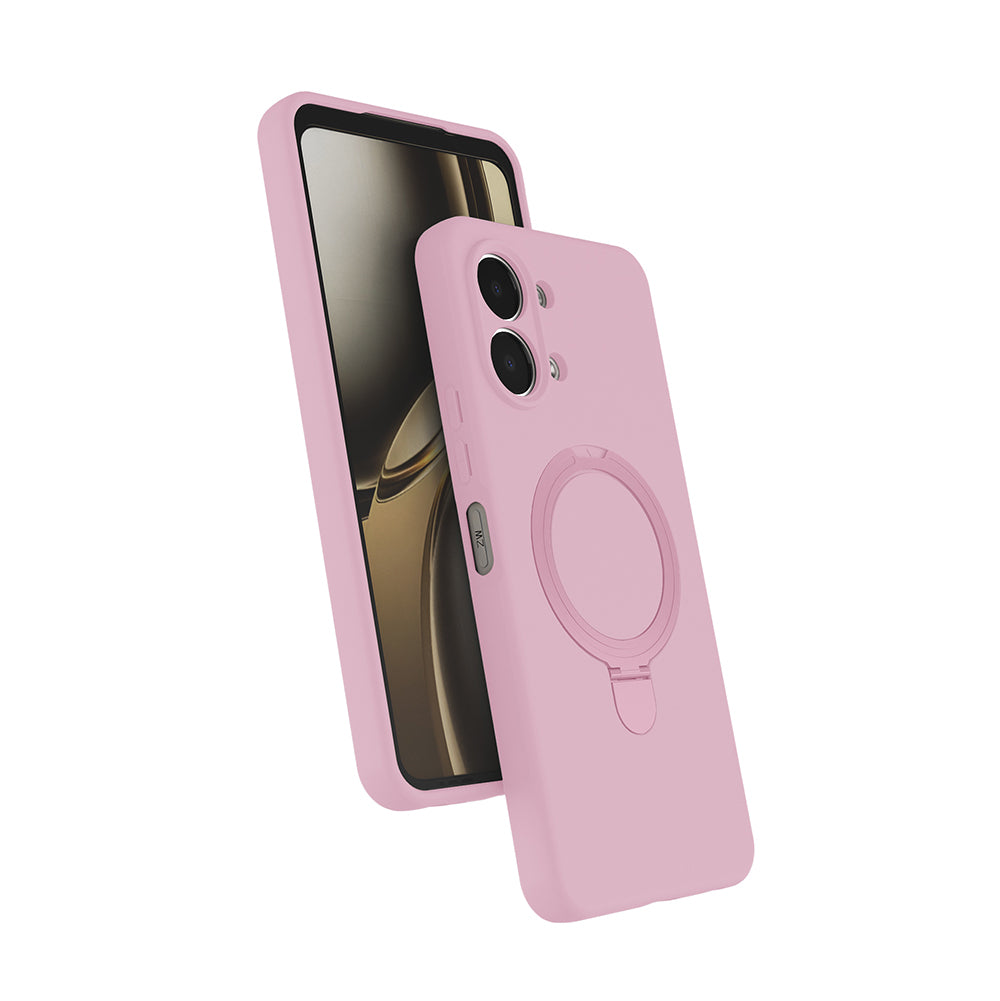 Oppo A6 Pro Kılıf M-safe Şarj Özellikli Standlı Zore Samara Kapak