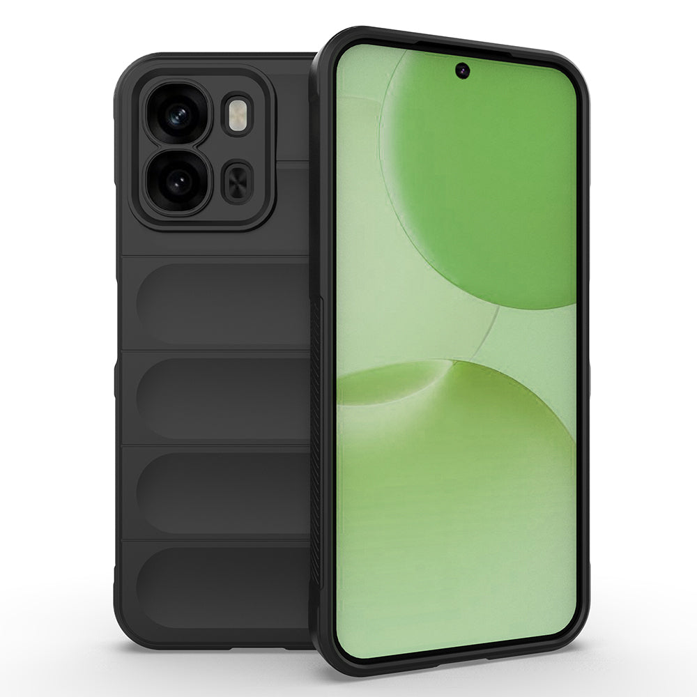 Oppo A6T Kılıf Esnek TPU Oyuklu Arka Yüzey Tasarımlı Zore Etnik Silikon Kapak