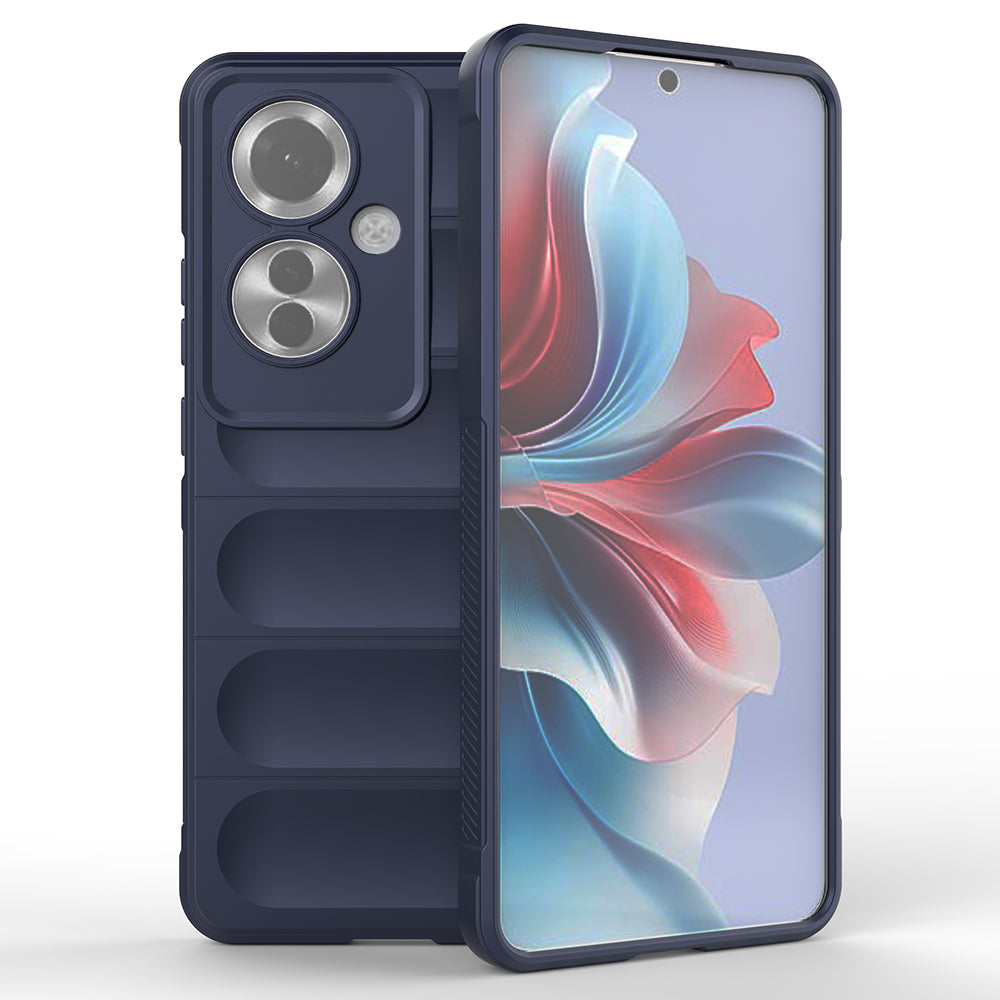 Oppo Reno 11F 5G Kılıf Esnek TPU Oyuklu Arka Yüzey Tasarımlı Zore Etnik Silikon Kapak