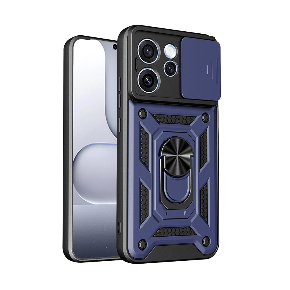 Oppo Reno 15 Pro Kılıf Magnetik Standlı Kamera Korumalı Zore Sürgülü Vega Kapak