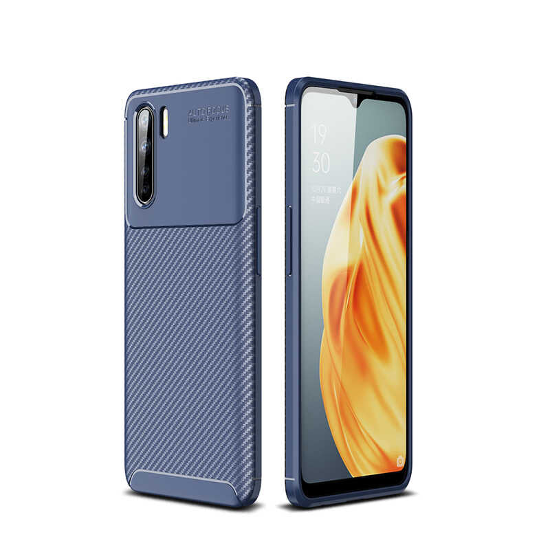 Oppo Reno 3 Case Zore Black Silicone Cover