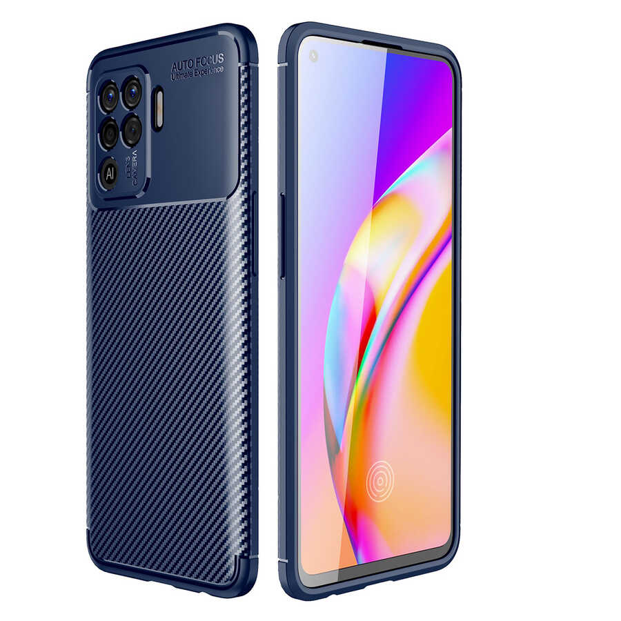 Oppo Reno 5 Lite Kılıf Zore Siyah Silikon Kapak